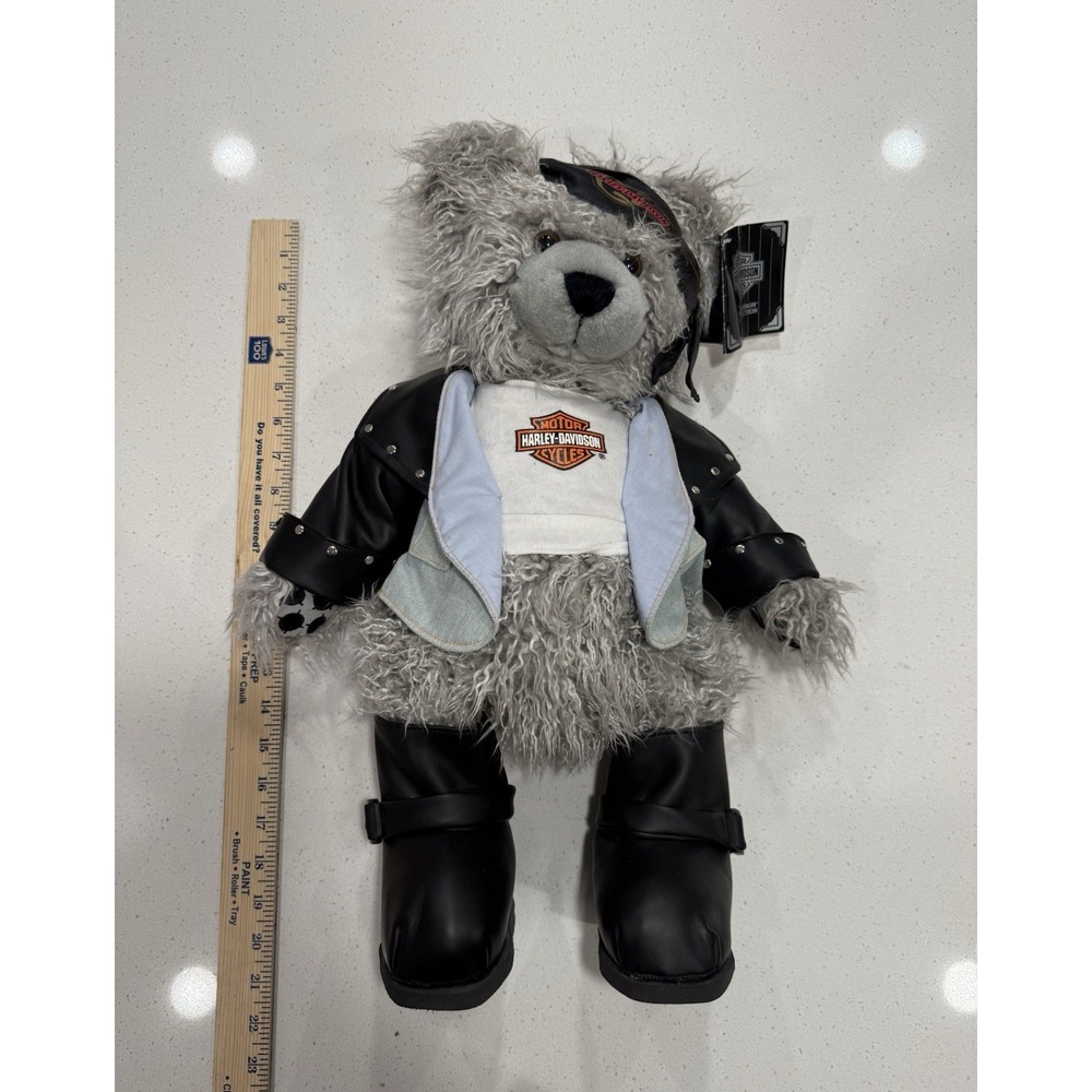 Vtg 1998 Harley Davidson Clutch Carbo Plush‎ Bear W Tags